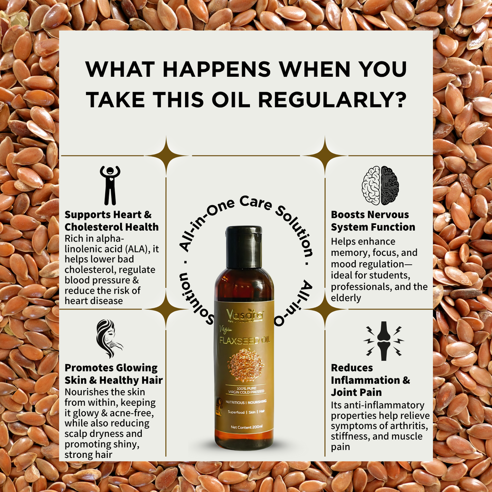 Cold Pressed Flaxseed Oil 200ml
