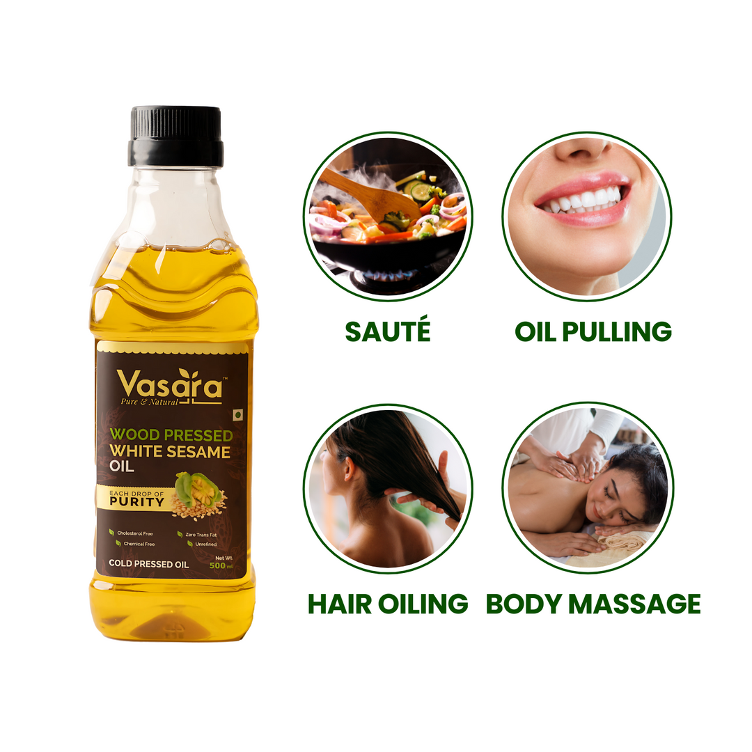 Wood Cold Pressed White Sesame Oil 500ml