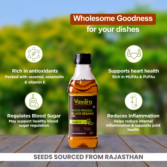 Wood Cold Pressed Black Sesame Oil 500ml