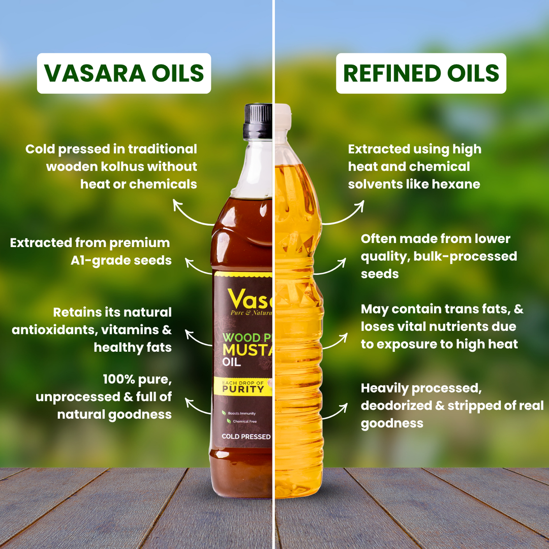 Wood Cold Pressed Kachi Ghani Mustard Oil 1 Litre