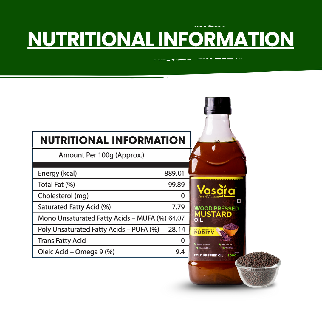 Wood Cold Pressed Kachi Ghani Mustard Oil 1 Litre