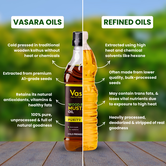 Wood Cold Pressed Kachi Ghani Mustard Oil 500ml