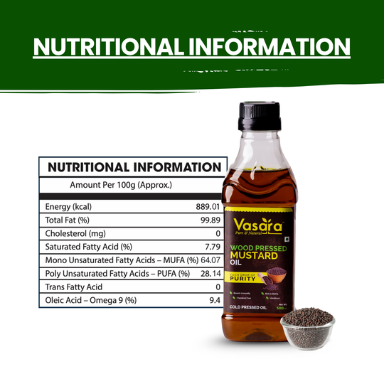 Wood Cold Pressed Kachi Ghani Mustard Oil 500ml