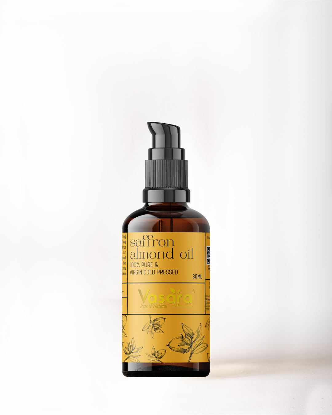 cold pressed saffron almond oil, saffron almond oil, oil for glowy skin