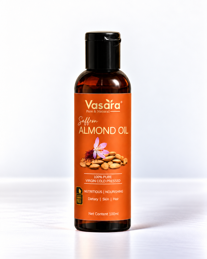 Cold Pressed Saffron Almond Oil 100ml