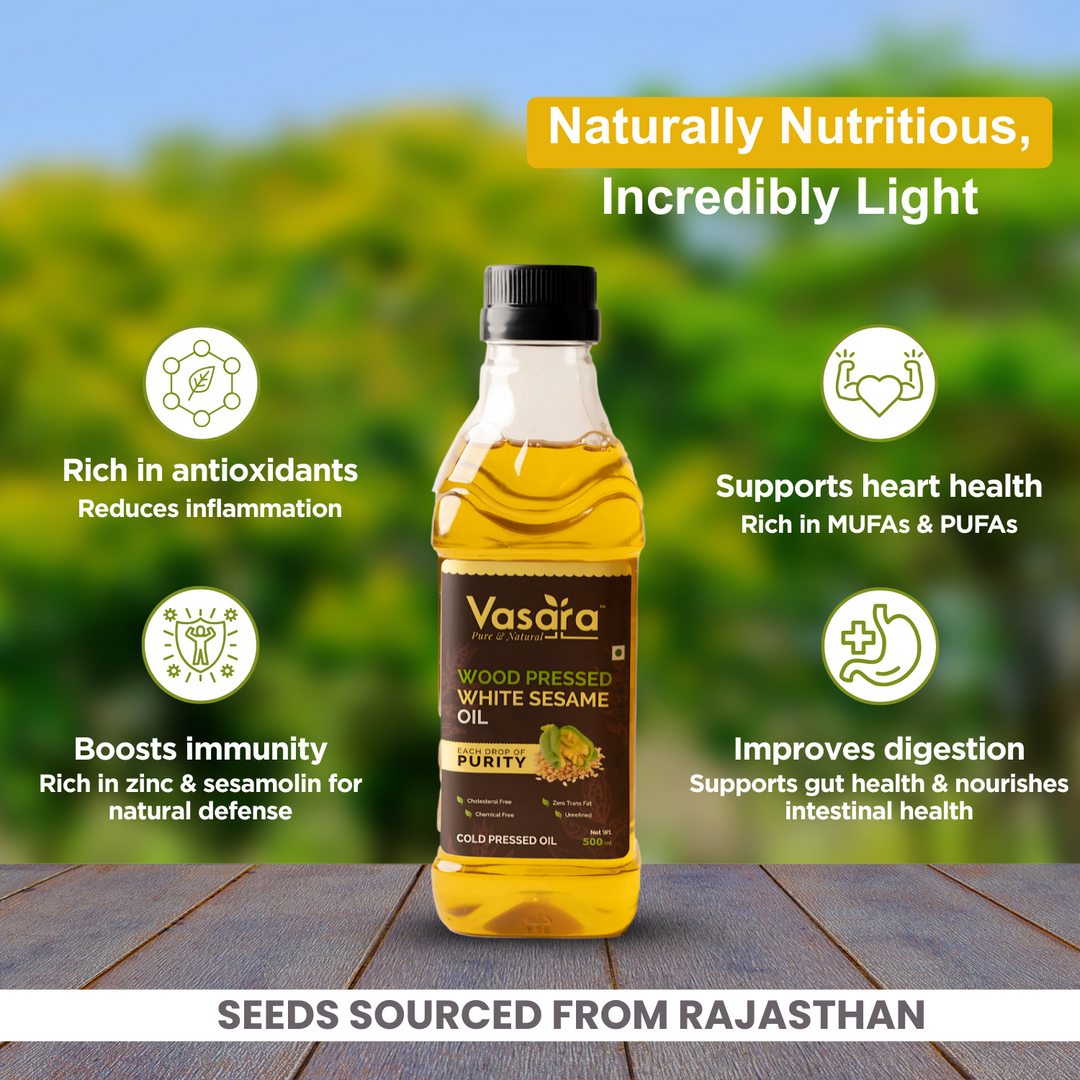 Wood Cold Pressed White Sesame Oil 500ml