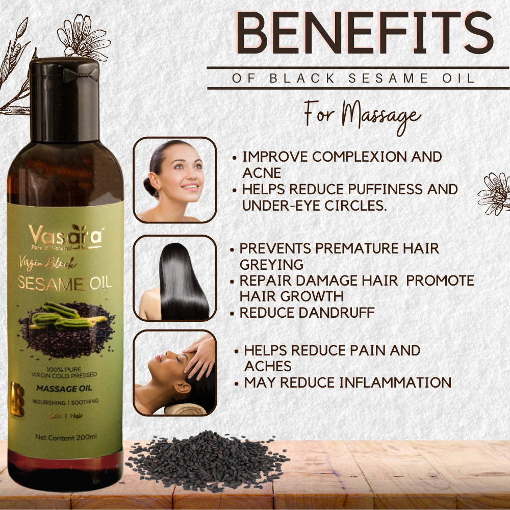 Wood Pressed Sesame Oil Cold Pressed Sesame Oil Vasara Oils