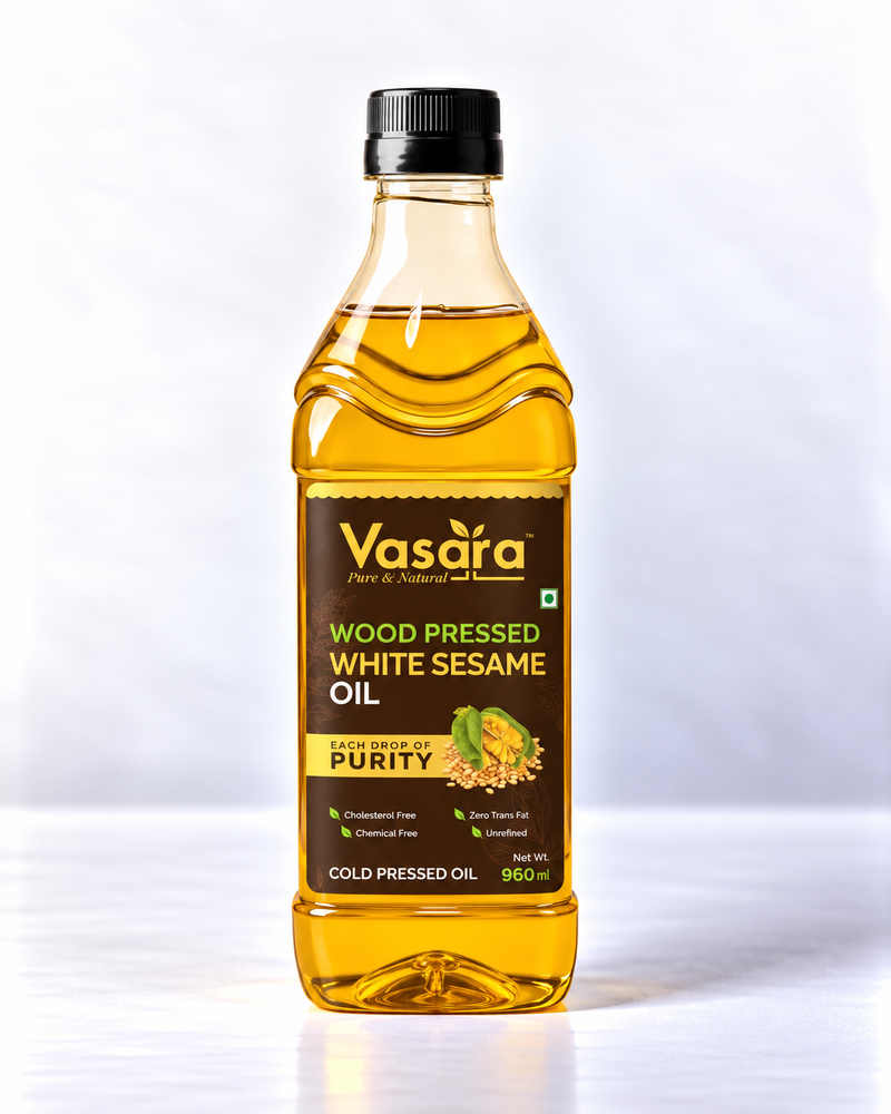 cold pressed white sesame oil