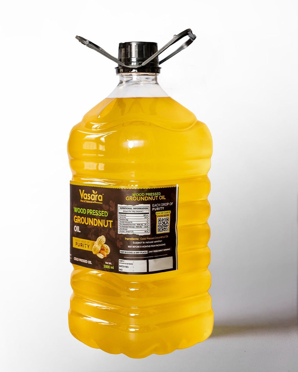 wood pressed peanut oil 5 litres