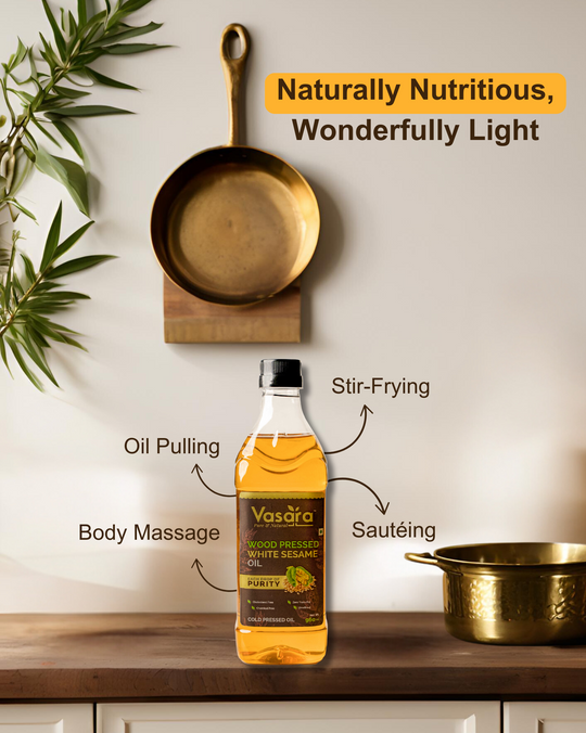 Wood Cold Pressed White Sesame Oil 1 Litre