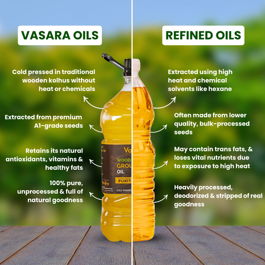 Cold Wood Pressed Groundnut Oil 5 Litres