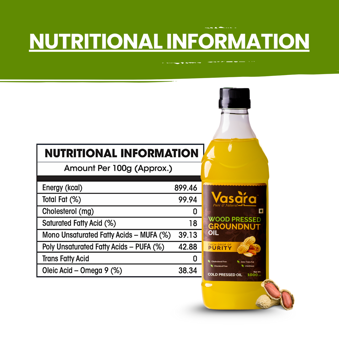 Cold Wood Pressed Groundnut Oil 2 Litre