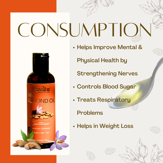 Cold Pressed Saffron Almond Oil 100ml