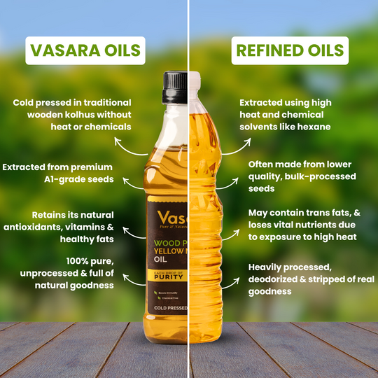 Wood Cold Pressed Kachi Ghani Yellow Mustard Oil 500ml