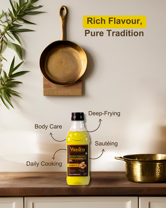 Cold Wood Pressed Groundnut Oil 500ml