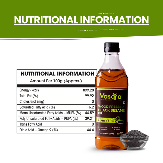 Wood Cold Pressed Black Sesame Oil 1 Litre
