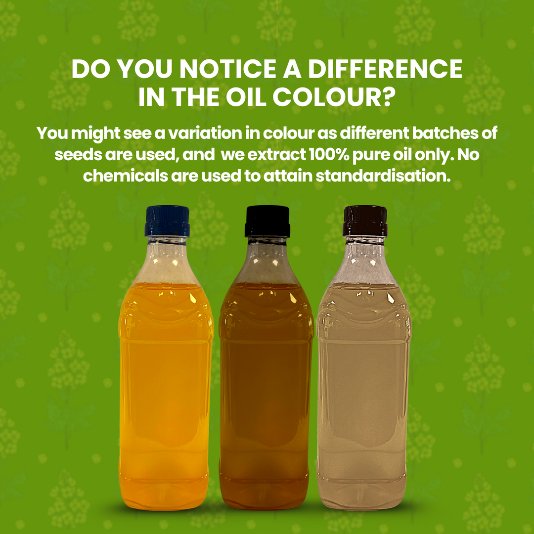 Wood Cold Pressed Kachi Ghani Yellow Mustard Oil 5 Litres