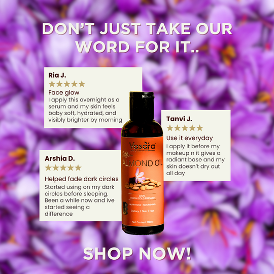 Cold Pressed Saffron Almond Oil 100ml