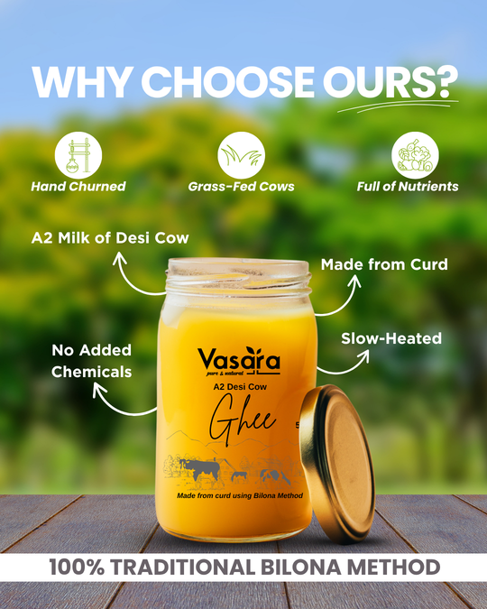 A2 Desi cow ghee bilona method benefits, A2 Desi cow ghee, bilona method ghee, healthiest ghee