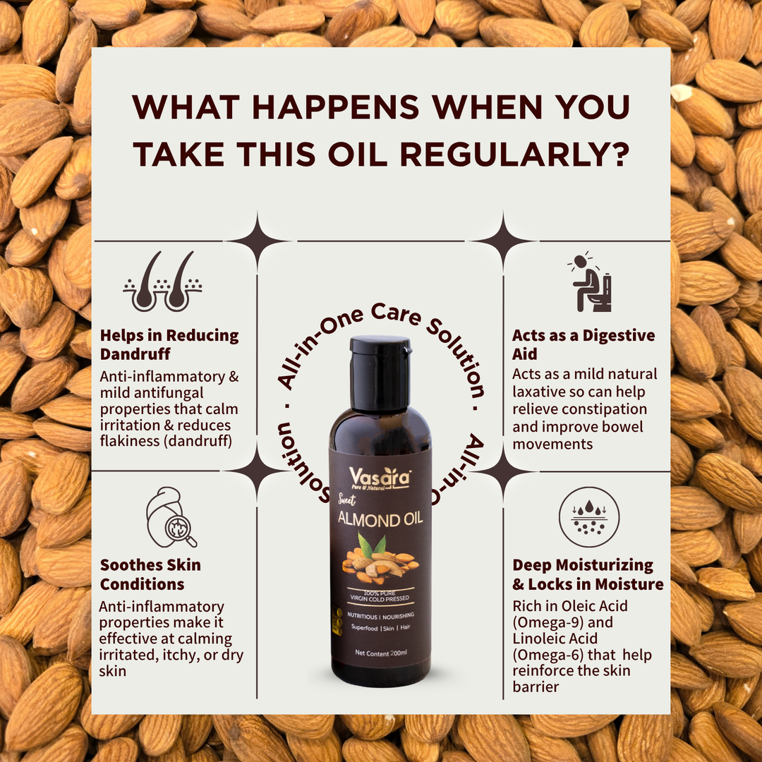 benefits of cold pressed almond oil badam ka tel