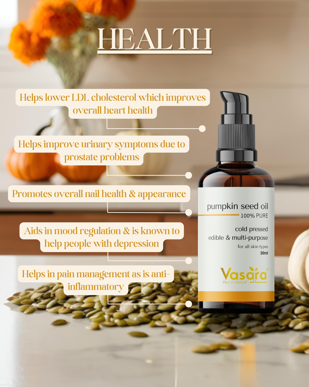 cold pressed pumpkinseed oil, cold pressed pumpkinseed oil benefits, benefits of pumpkinseed oil for health, health benefits of pumpkinseed oil, how to take pumpkinseed oil, pumpkinseed oil prostate cancer men