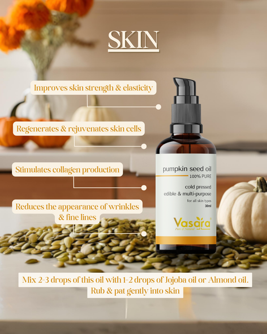 benefits of cold pressed pumpkinseed oil for skin, cold pressed pumpkin seed oil, pumpkinseed oil, skin benefits of pumpkin seed oil, pumpkin seed oil how to apply, pumpkinseed oil for skin