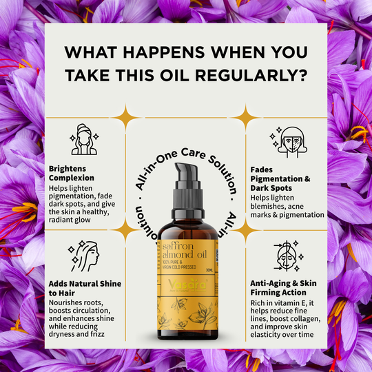 benefits of cold pressed saffron almond oil