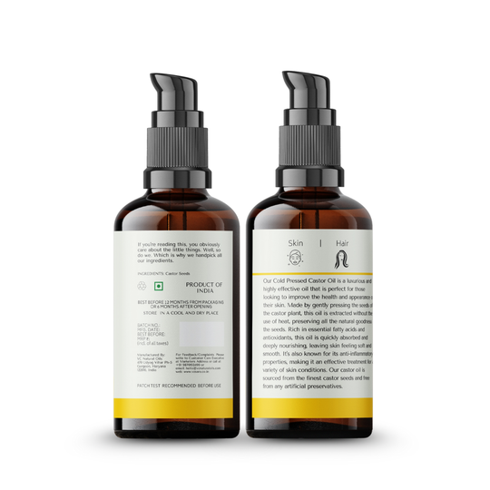cold pressed castor oil back, castor oil