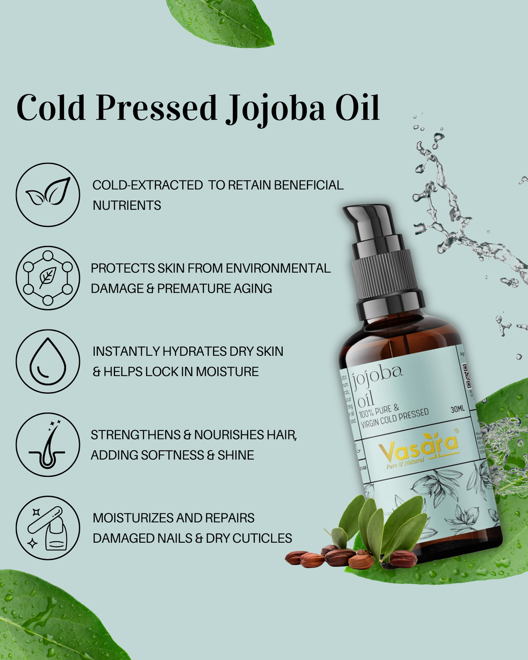 cold pressed jojoba oil 30ml, jojoba oil 30ml, jojoba oil, pure jojoba oil, healthy jojoba oil