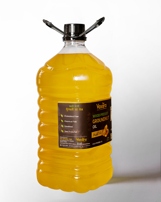 Cold Wood Pressed Groundnut Oil 5 Litres
