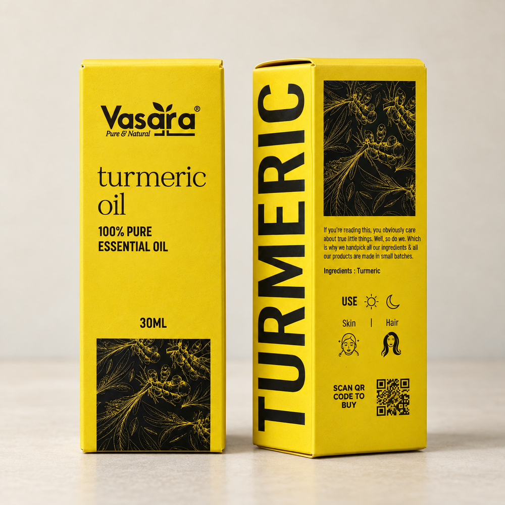 Pure Cold Pressed Turmeric Root (Haldi) Oil 30ml