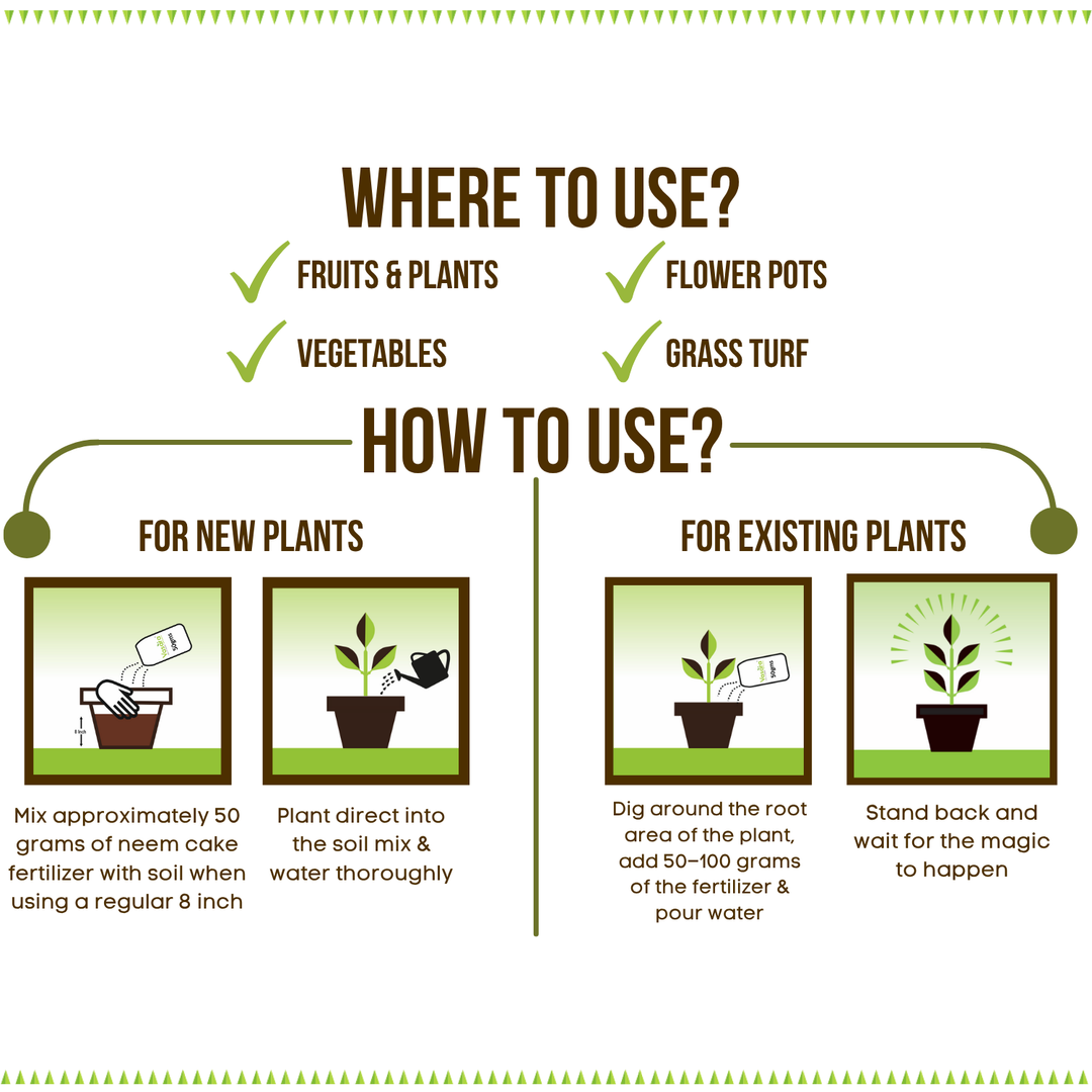how can i use neem cake for plants