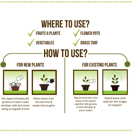 how can i use neem cake for plants