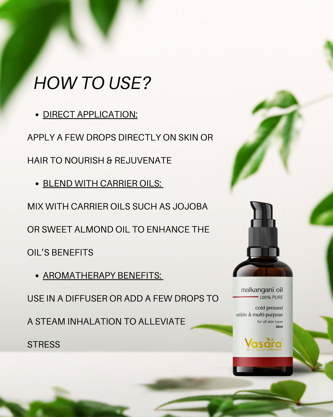 malkangani oil how to use, how to use malkangani oil, cold pressed malkangani oil, malkangani oil usage