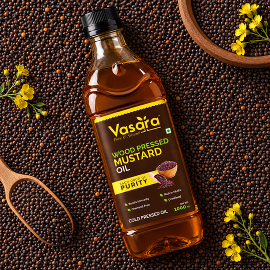 Wood Cold Pressed Kachi Ghani Mustard Oil