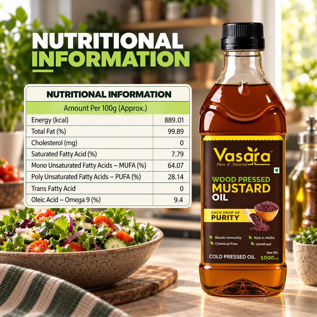 Wood Cold Pressed Kachi Ghani Mustard Oil
