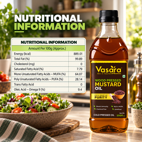 Wood Cold Pressed Kachi Ghani Mustard Oil