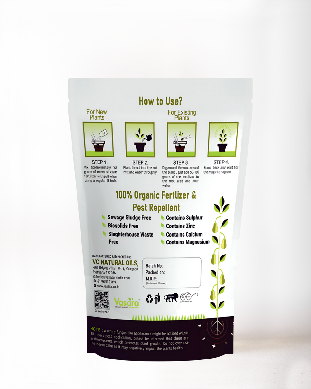 Neem Cake BioFertilizer 900gm
