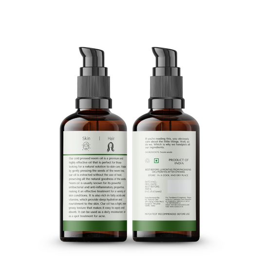 neem oil backside, neem ka tel