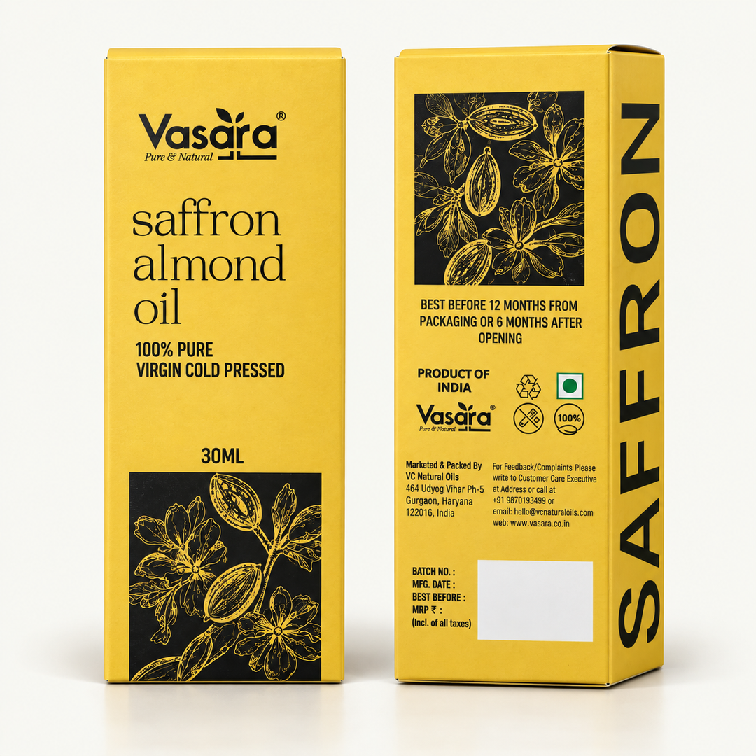 Cold Pressed Saffron Almond Oil 30ml