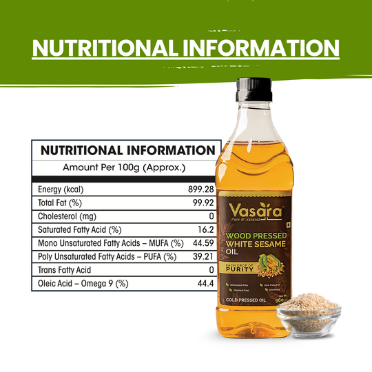 Wood Cold Pressed White Sesame Oil 1 Litre